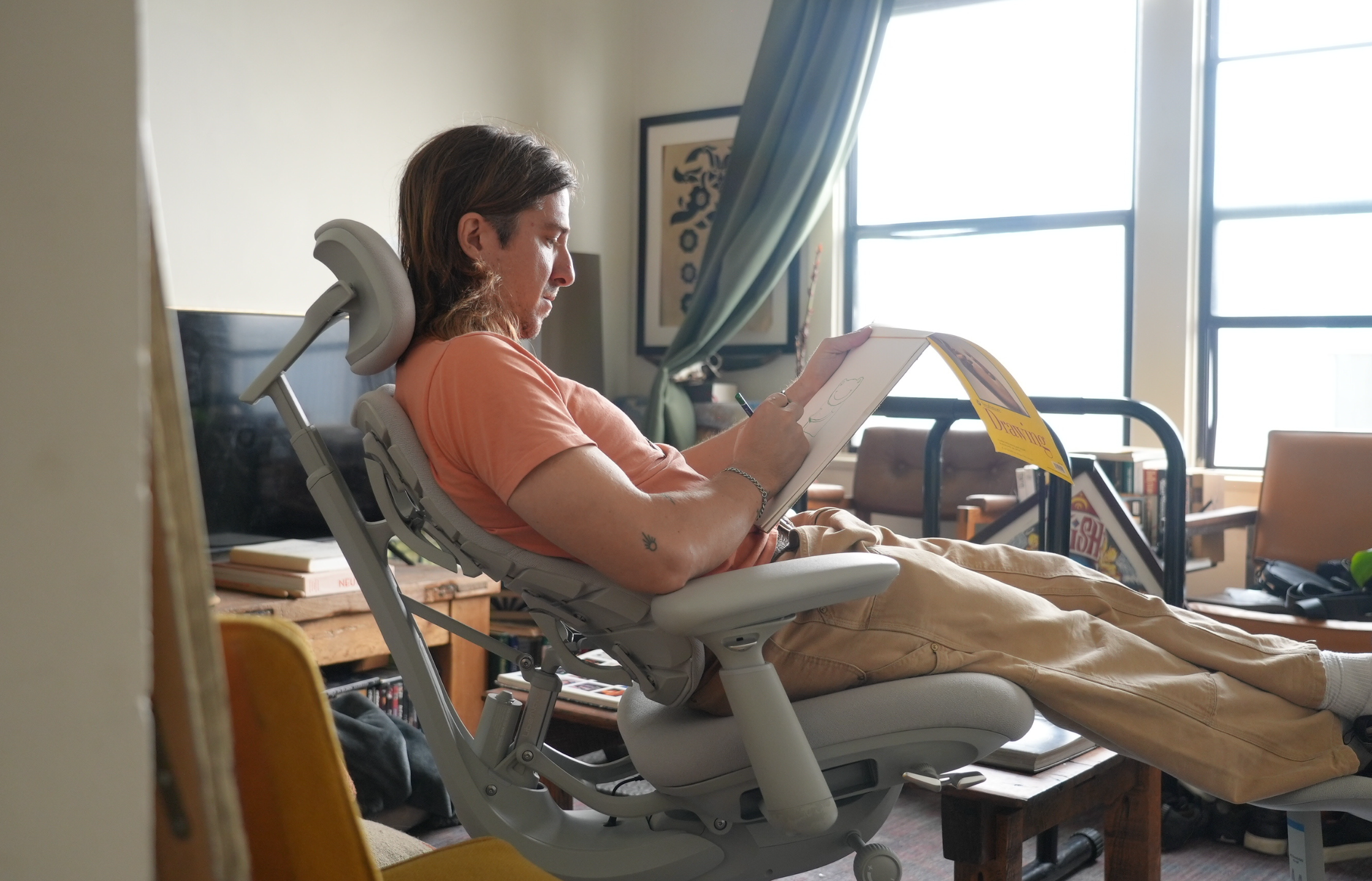 Adjustable ergonomic chair designed to fit different body types