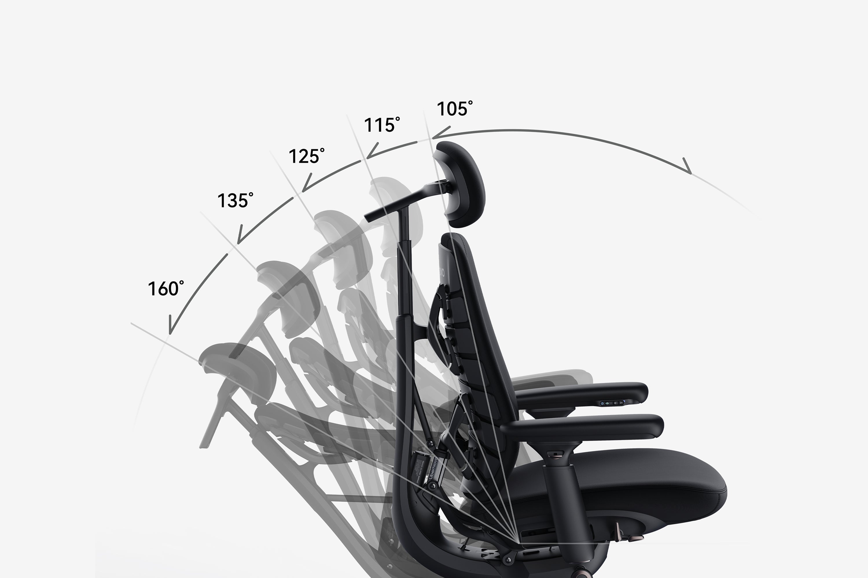 LiberNovo Maxis Dynamic Support System and 5-position recline overview.