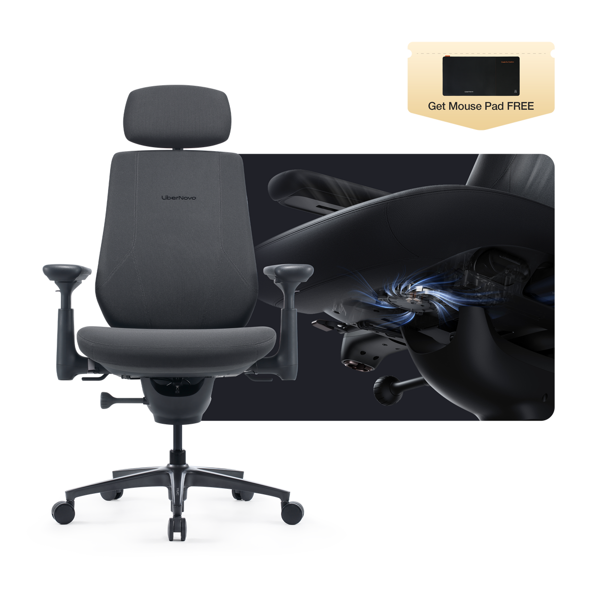 LiberNovo Maxis Dynamic Ergonomic Chair
