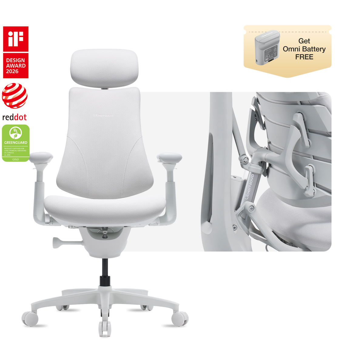 LiberNovo Omni Dynamic Ergonomic Chair
