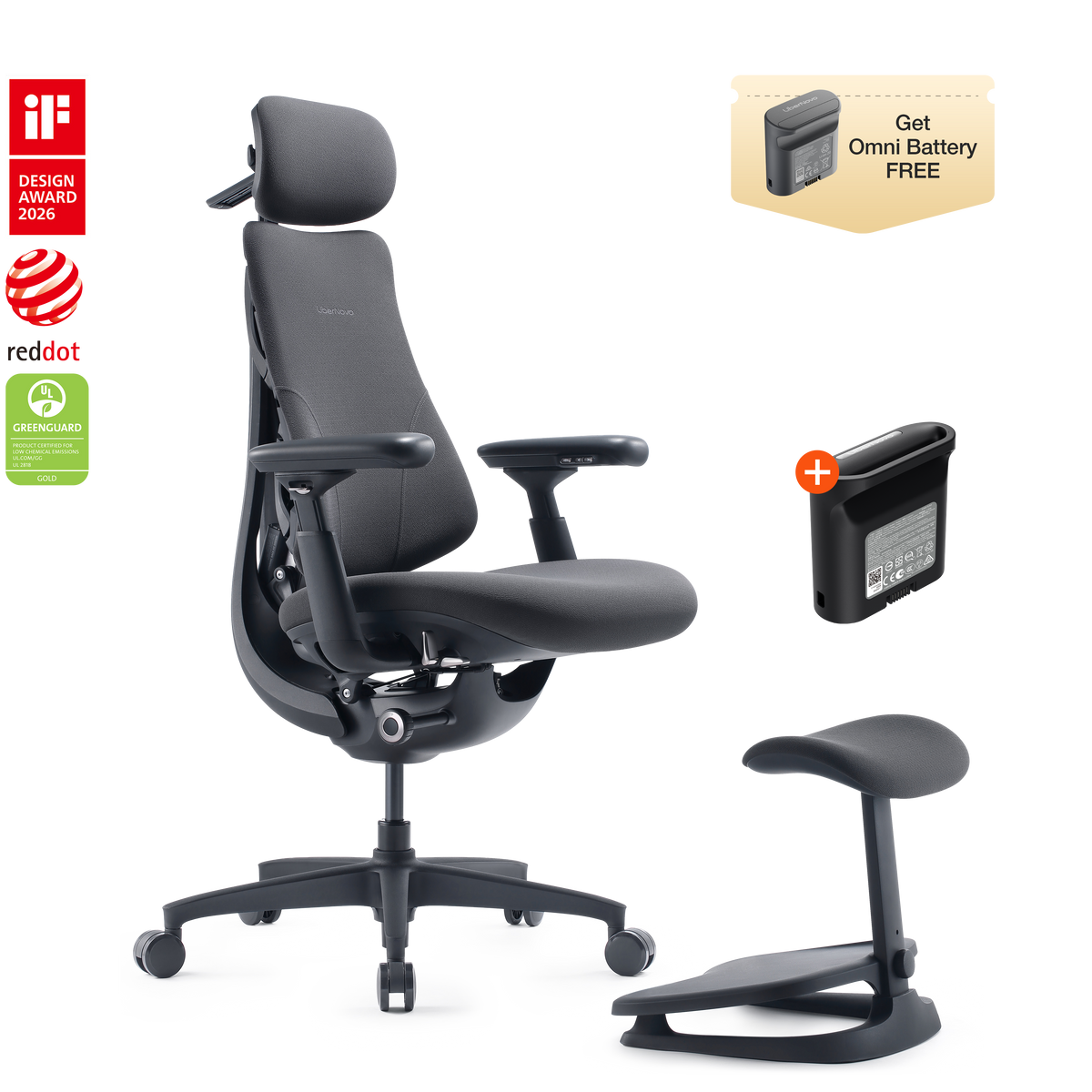 LiberNovo Omni Dynamic Ergonomic Chair
