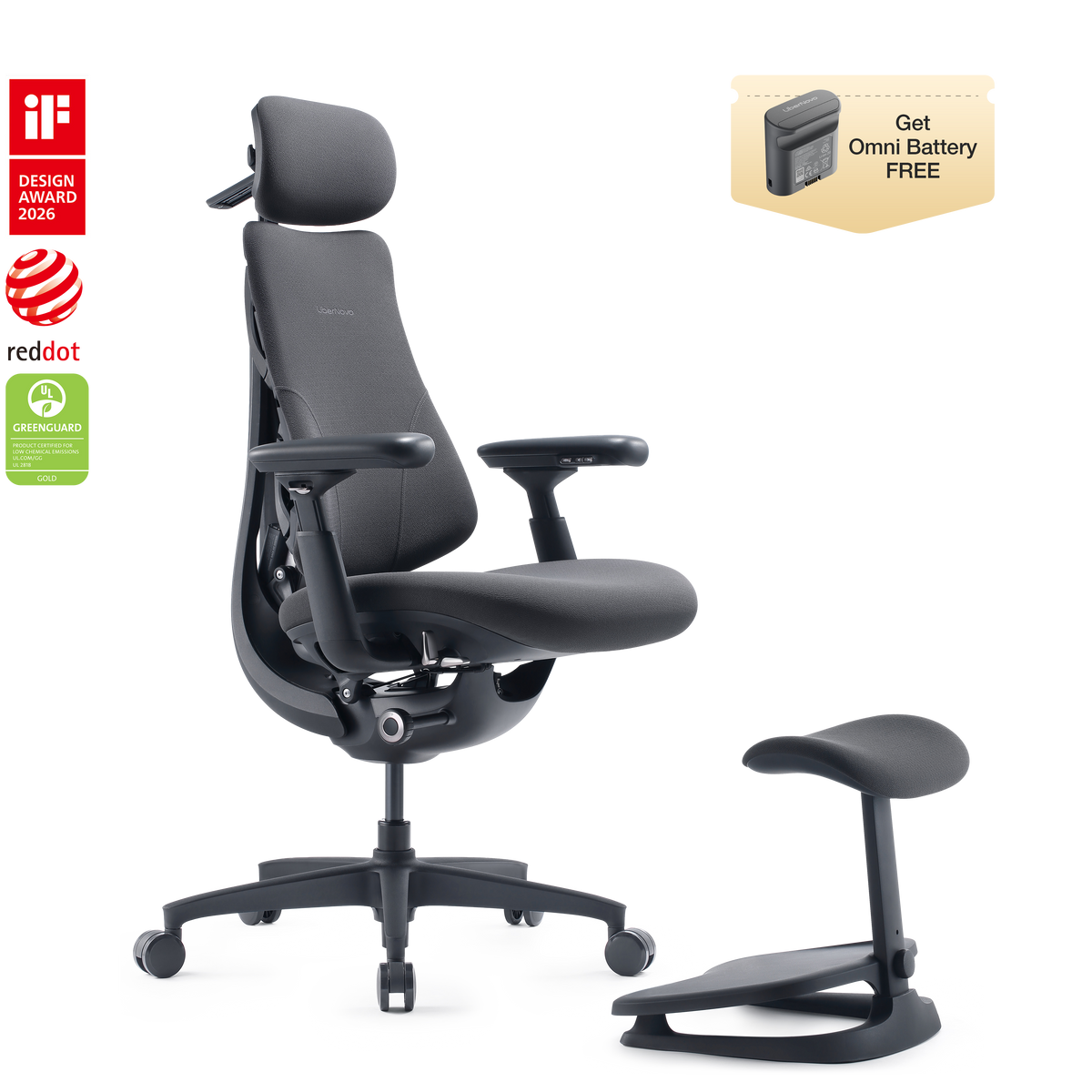 LiberNovo Omni Dynamic Ergonomic Chair

